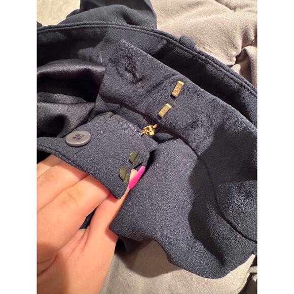 Sézane Trousers Navy Blue Cropped Size 42 EU / 34" waist - Picture 7 of 9